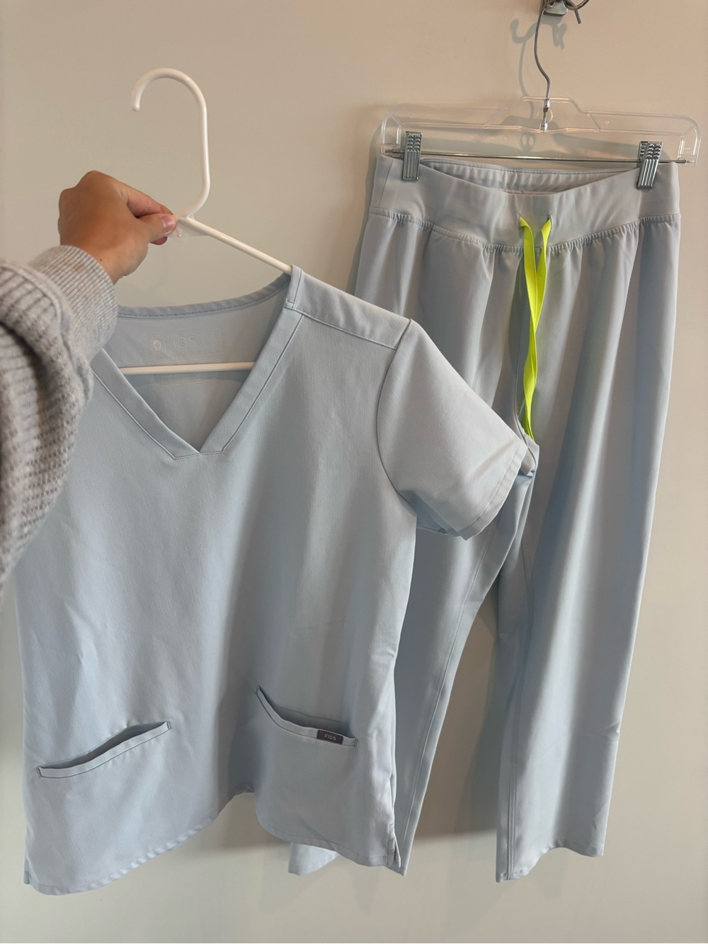 Figs Light Blue Scrub Set